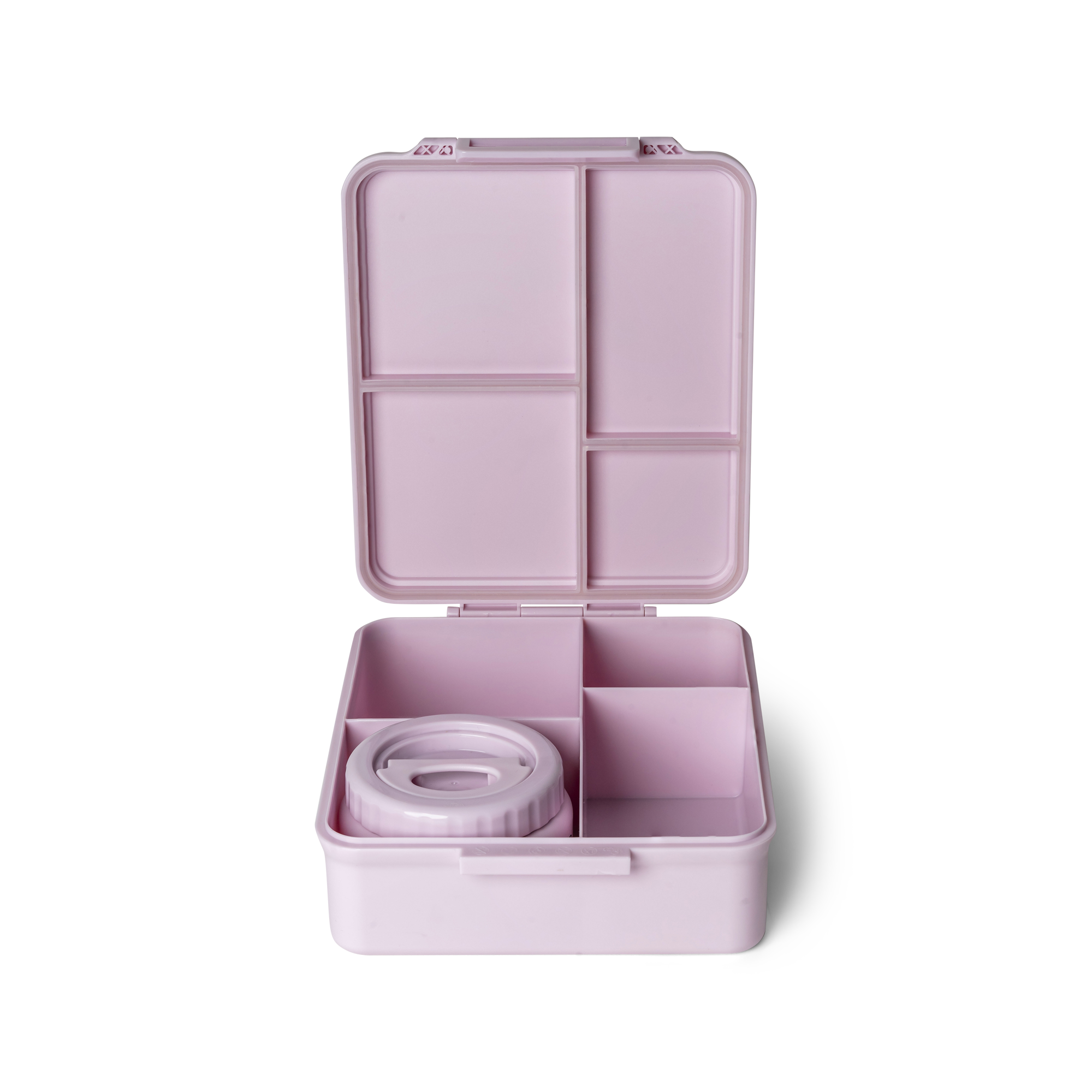 Caserolă prânz Mare cu 4 compartimente design Unicorn + 1 borcan termoizolant