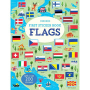 Carte prntru copii cu steaguri - First Sticker Book: Flags