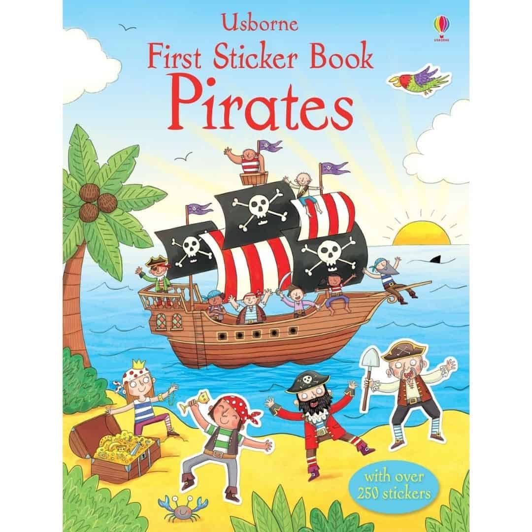 Carte pentru copii cu pirati - First Sticker Book: Pirates
