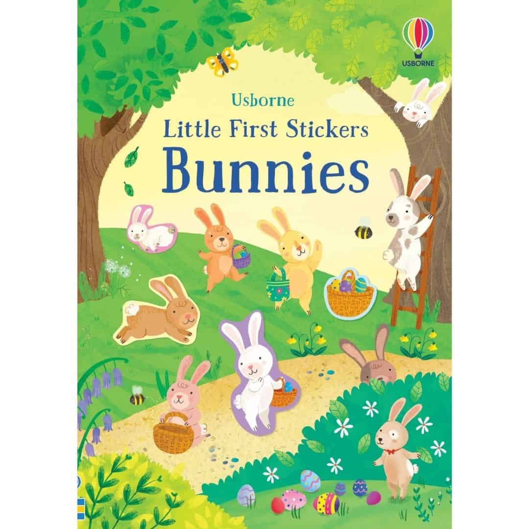 Carte pentru copii cu iepurasi - Little First Stickers Bunnies 1