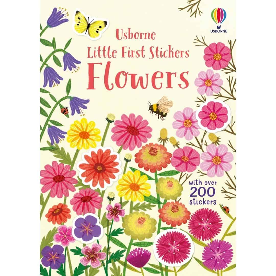 Carte pentru copii cu flori - Little First Stickers Flowers