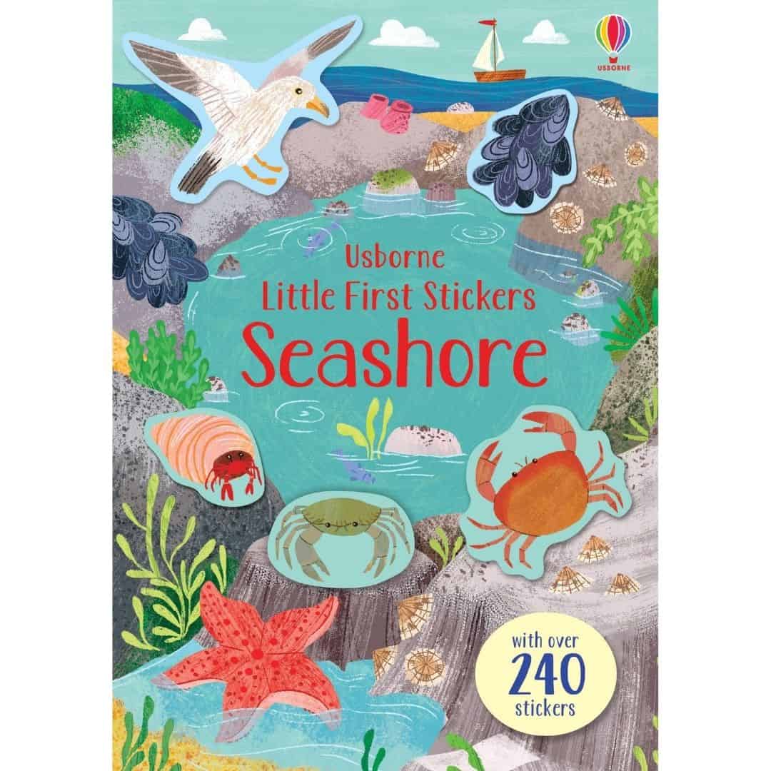 Carte pentru copii cu autocolante - Little First Stickers: Seashore