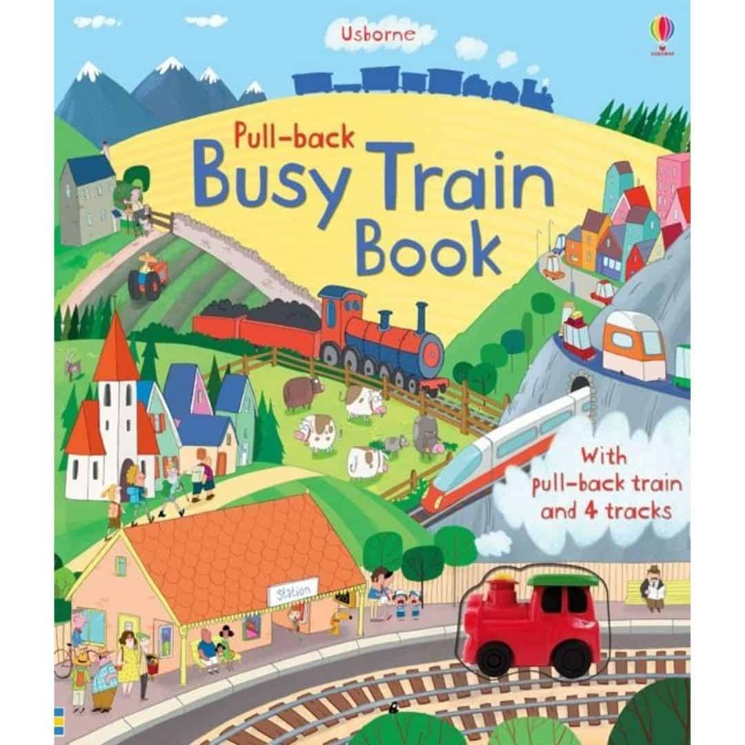 Carte pentru copii - Carte cu jucarie - Pull-back: Busy Train Book