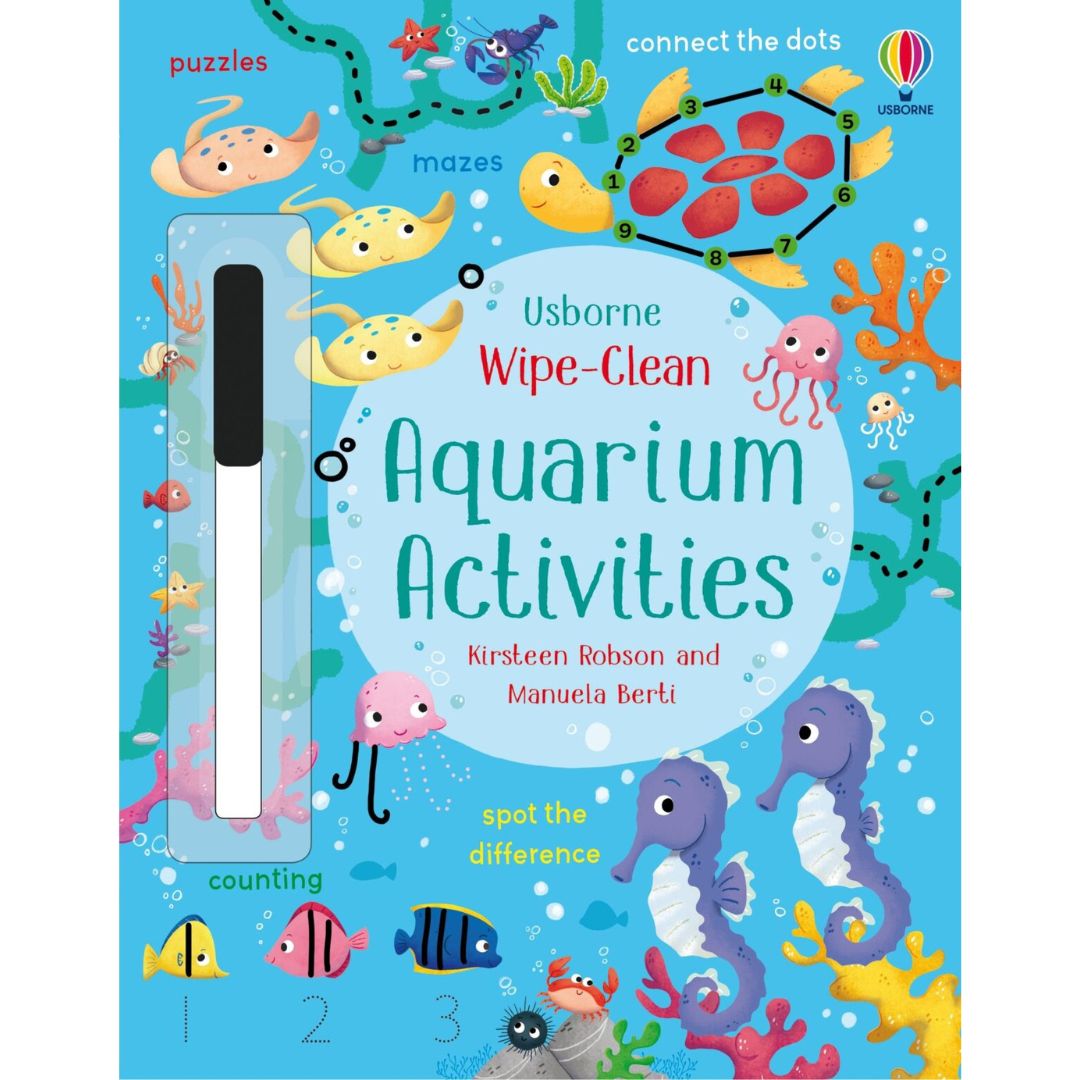 Carte cu activitati scrie si sterge - Wipe-Clean Aquarium Activities 1