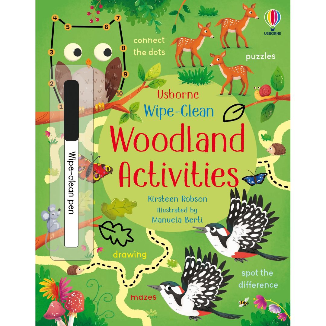 Carte cu activitati scrie si sterge - Wipe-Clean Woodland Activities 1