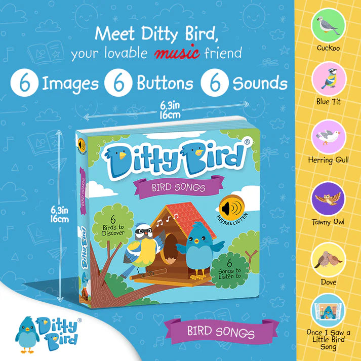 Carte muzicala Bird Sounds, Ditty Bird, +6 luni