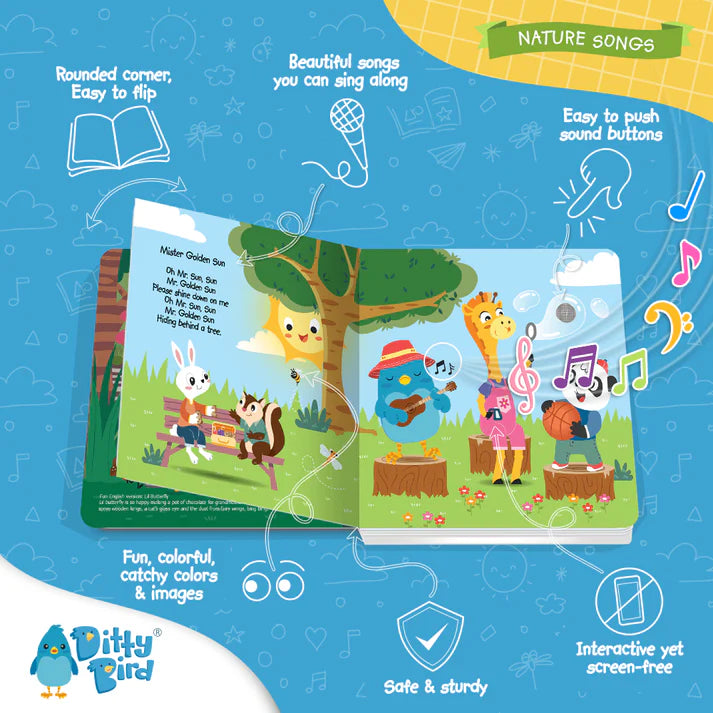 Carte muzicala Nature Songs, Ditty Bird, +6 luni