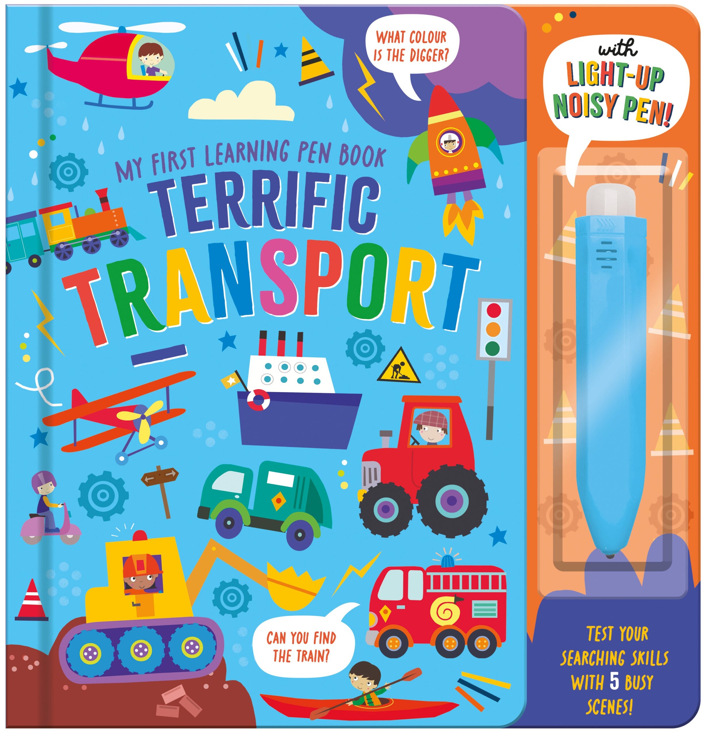 Carte pentru copii, NPP, My First Learning Pen Book,  Terrific Transport, 3+ ani