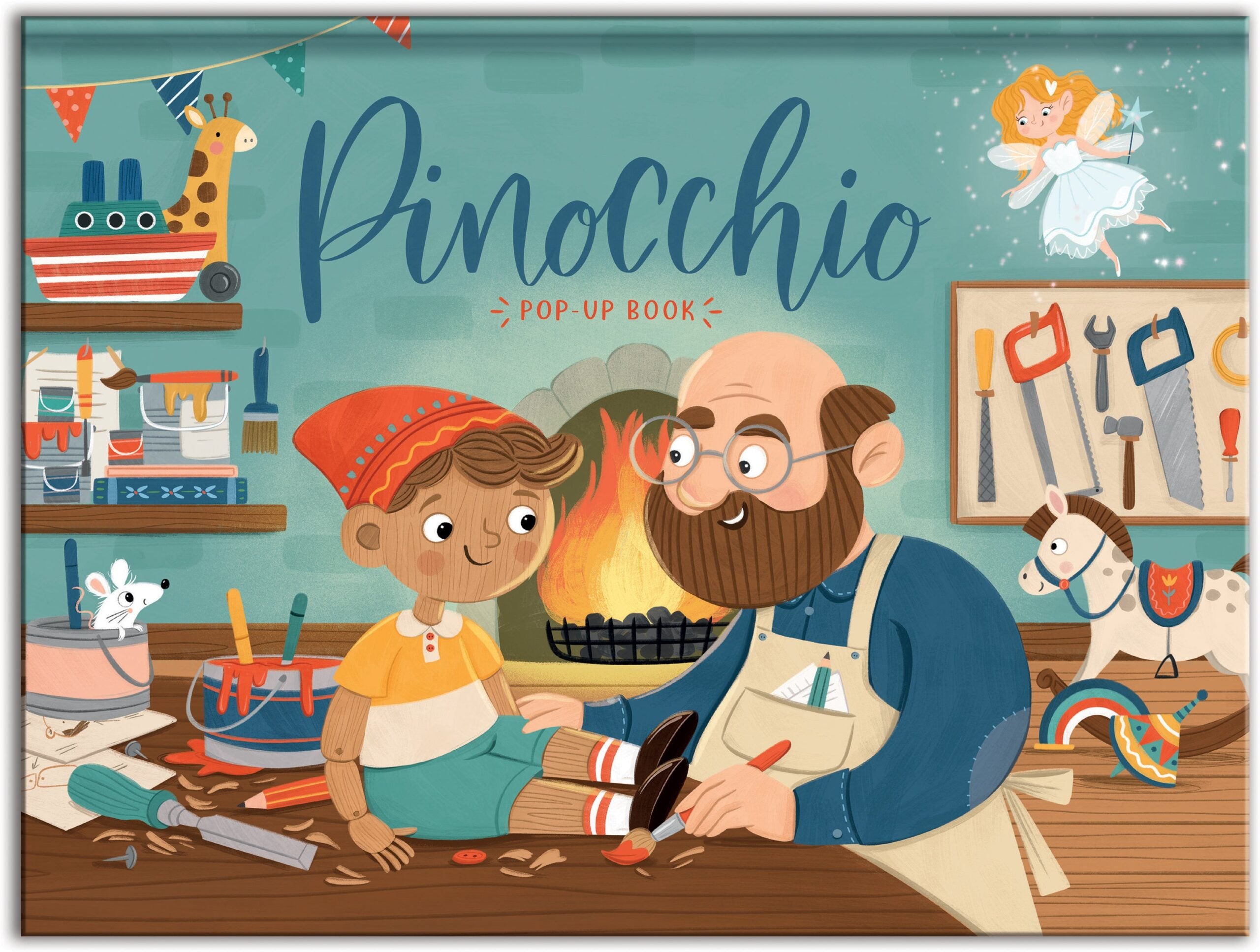 Carte pentru copii, NPP, Pinocchio - Children's Fairy Tale Pop-Up Book, 3+ ani