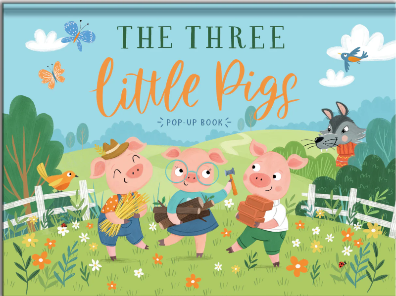 Carte pentru copii, NPP, Three Little Pigs - Children's Fairy Tale Pop-Up Book, 3+ ani