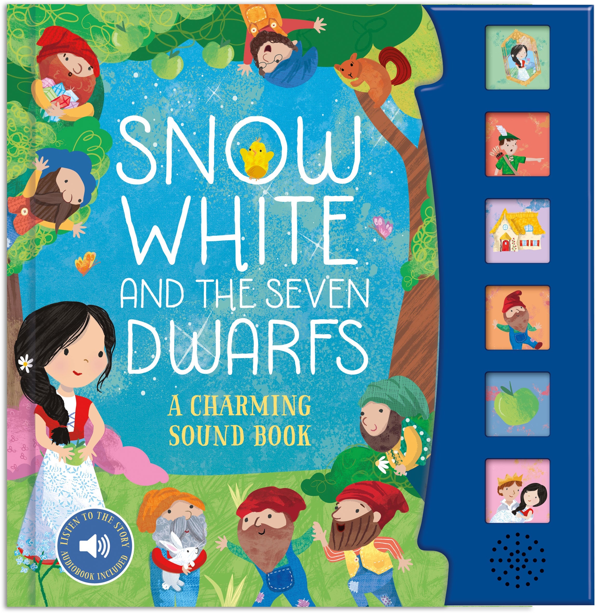 Carte pentru copii, NPP, Snow White And The Seven Dwarfs Fairy Tale Sound Book - 6 Enchanting Sound Buttons To Press And Play, 1+ ani
