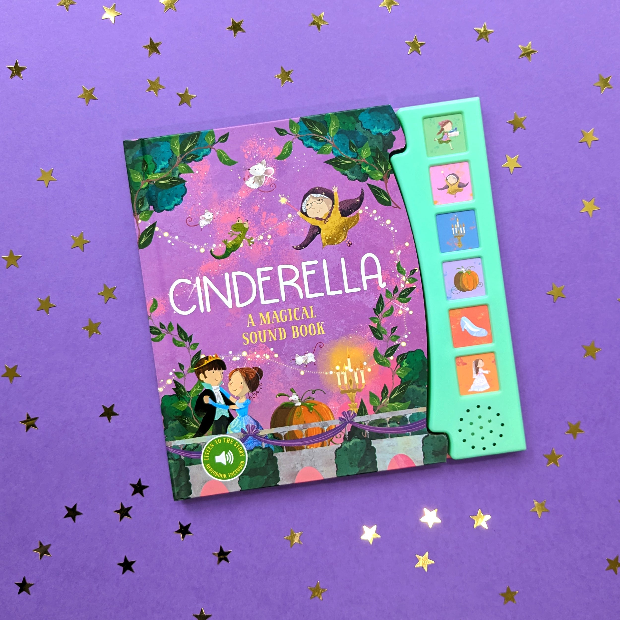 Carte pentru copii, NPP, Cinderella Fairy Tale Sound Book - 6 Enchanting Sound Buttons To Press And Play, 3+ ani