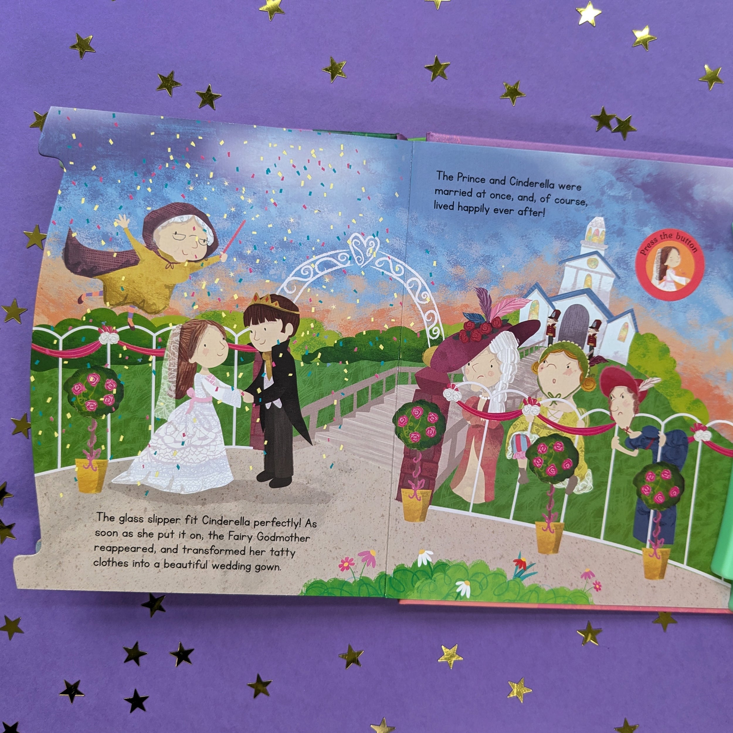 Carte pentru copii, NPP, Cinderella Fairy Tale Sound Book - 6 Enchanting Sound Buttons To Press And Play, 3+ ani