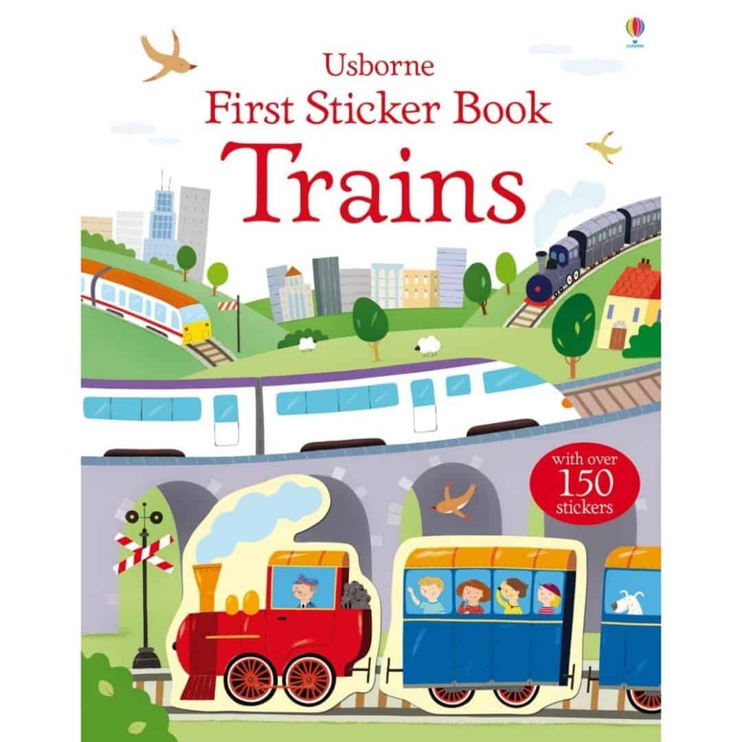 Carte cu stickere - First Sticker Book Trains