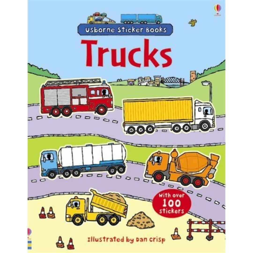 Carte cu stickere - First Sticker Book Trucks