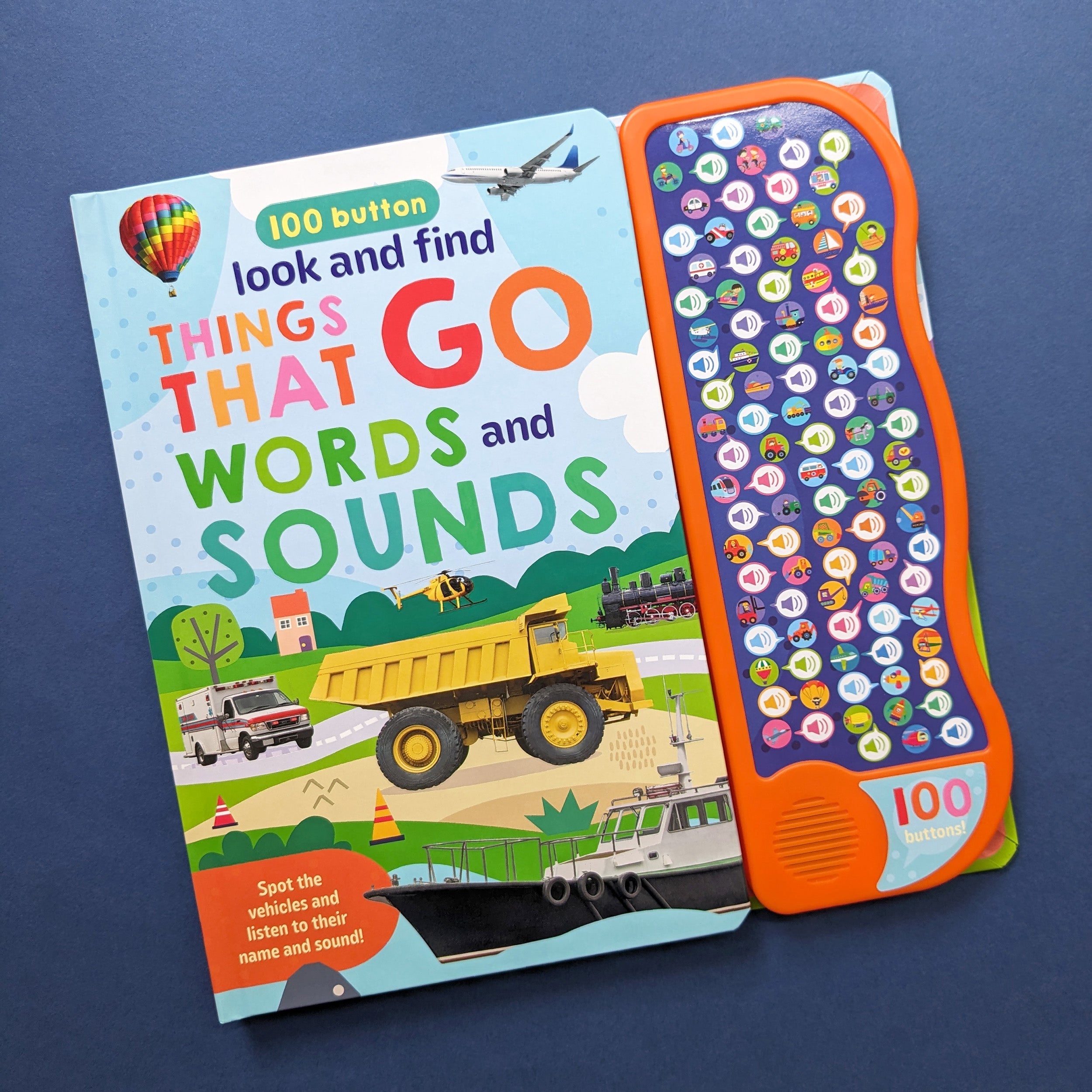 Resigilat - Carte pentru copii, NPP, Look And Find Things That Go - Children's 100 Button Sound Book, 1+ ani