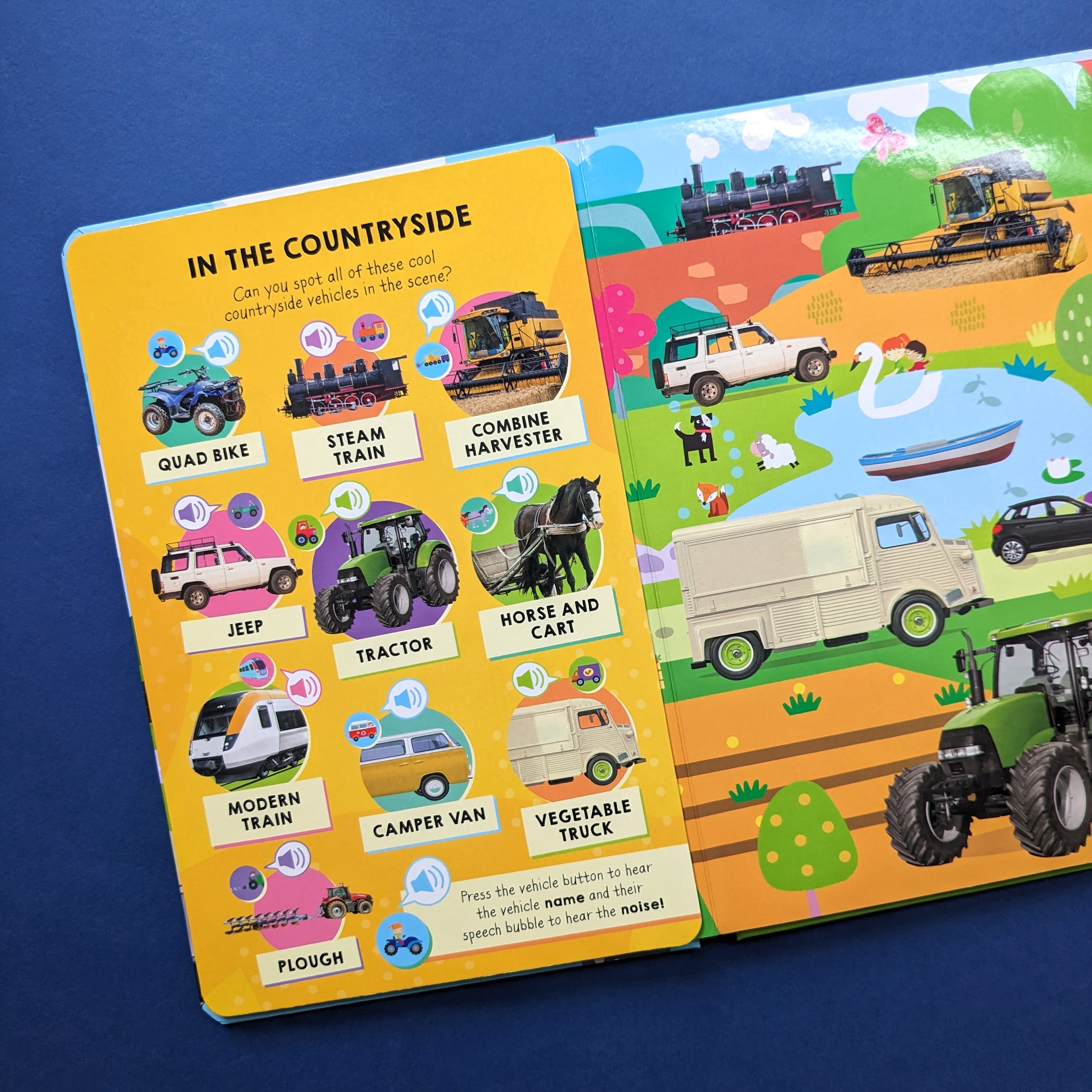 Resigilat - Carte pentru copii, NPP, Look And Find Things That Go - Children's 100 Button Sound Book, 1+ ani