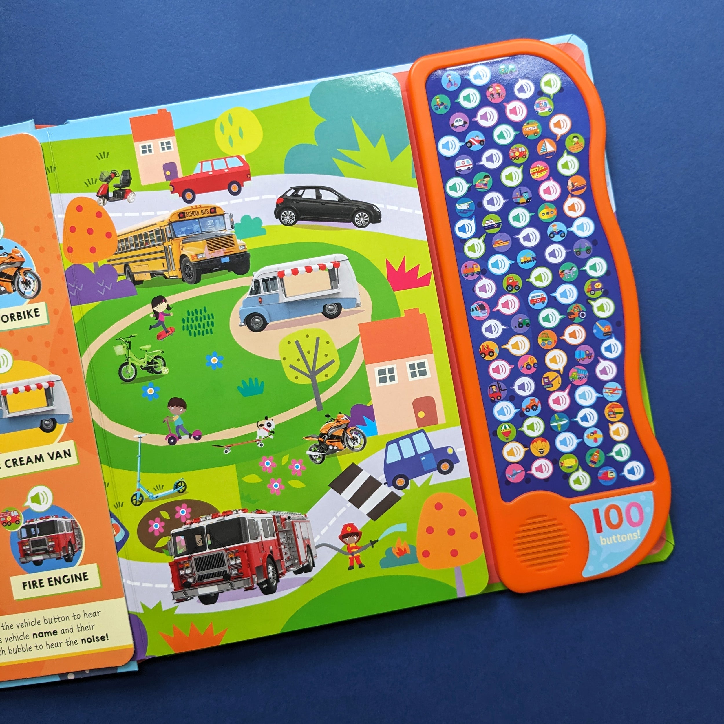Resigilat - Carte pentru copii, NPP, Look And Find Things That Go - Children's 100 Button Sound Book, 1+ ani