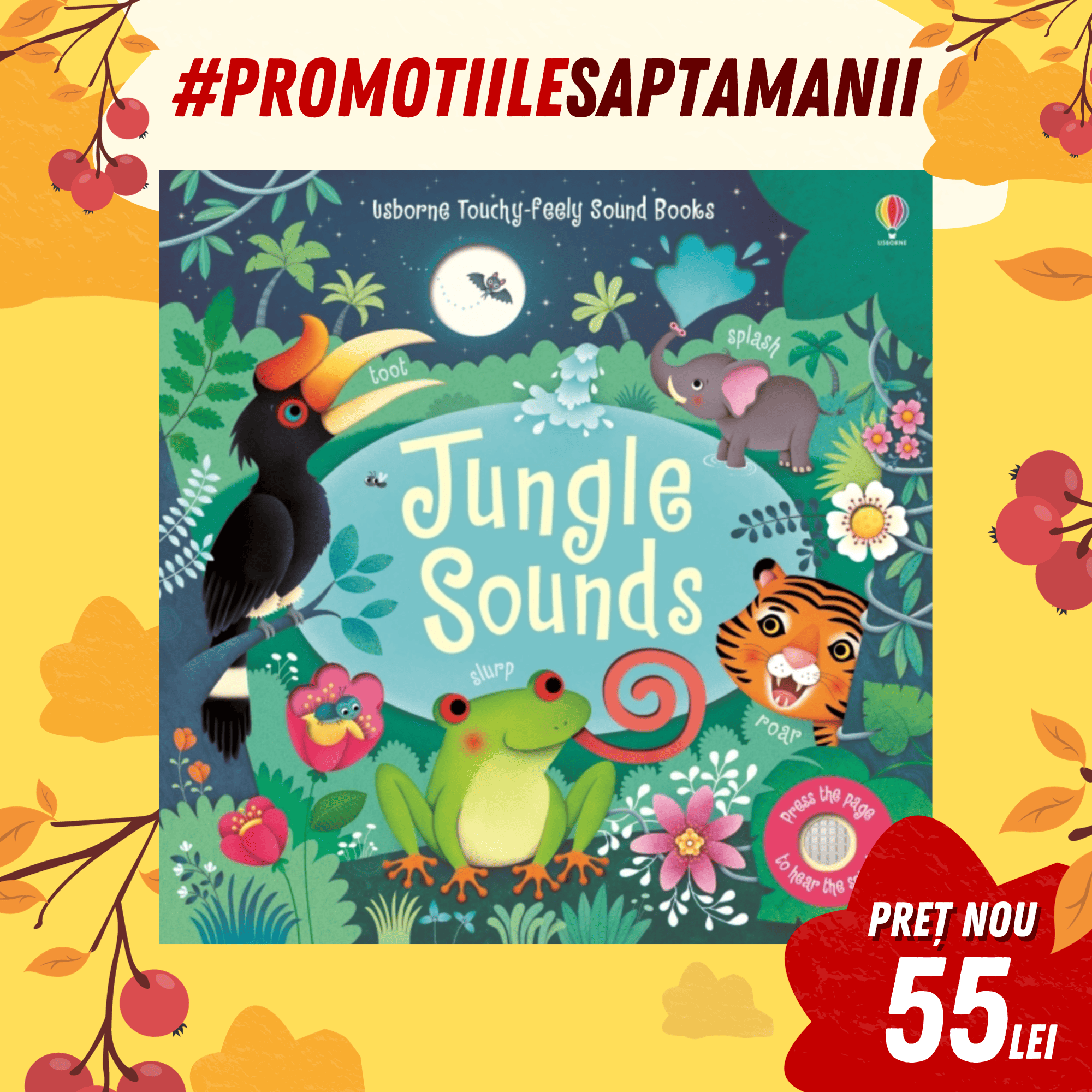 Resigilat - Jungle Sounds – Carte cu sunetele din jungla