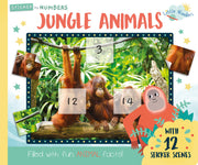 Carte pentru copii, NPP, Jungle Animals - Children's Sticker By Number Activity Book, 3+ ani
