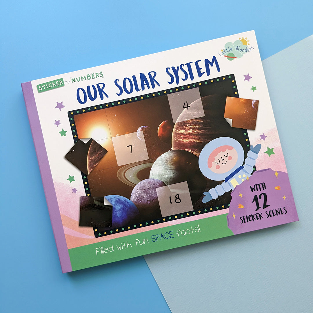 Carte pentru copii, NPP, Our Solar System - Children's Sticker By Number Activity Book, 3+ ani