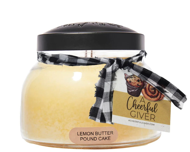 Lumanare parfumata - Cheerful candle - aroma Lemon Butter Pound Cake - Mediu - 623g