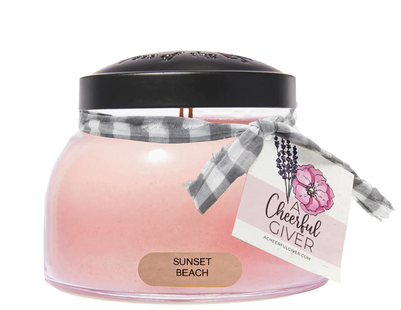 Lumanare parfumata - Cheerful candle - aroma Sunset Beach - Mediu - 623g