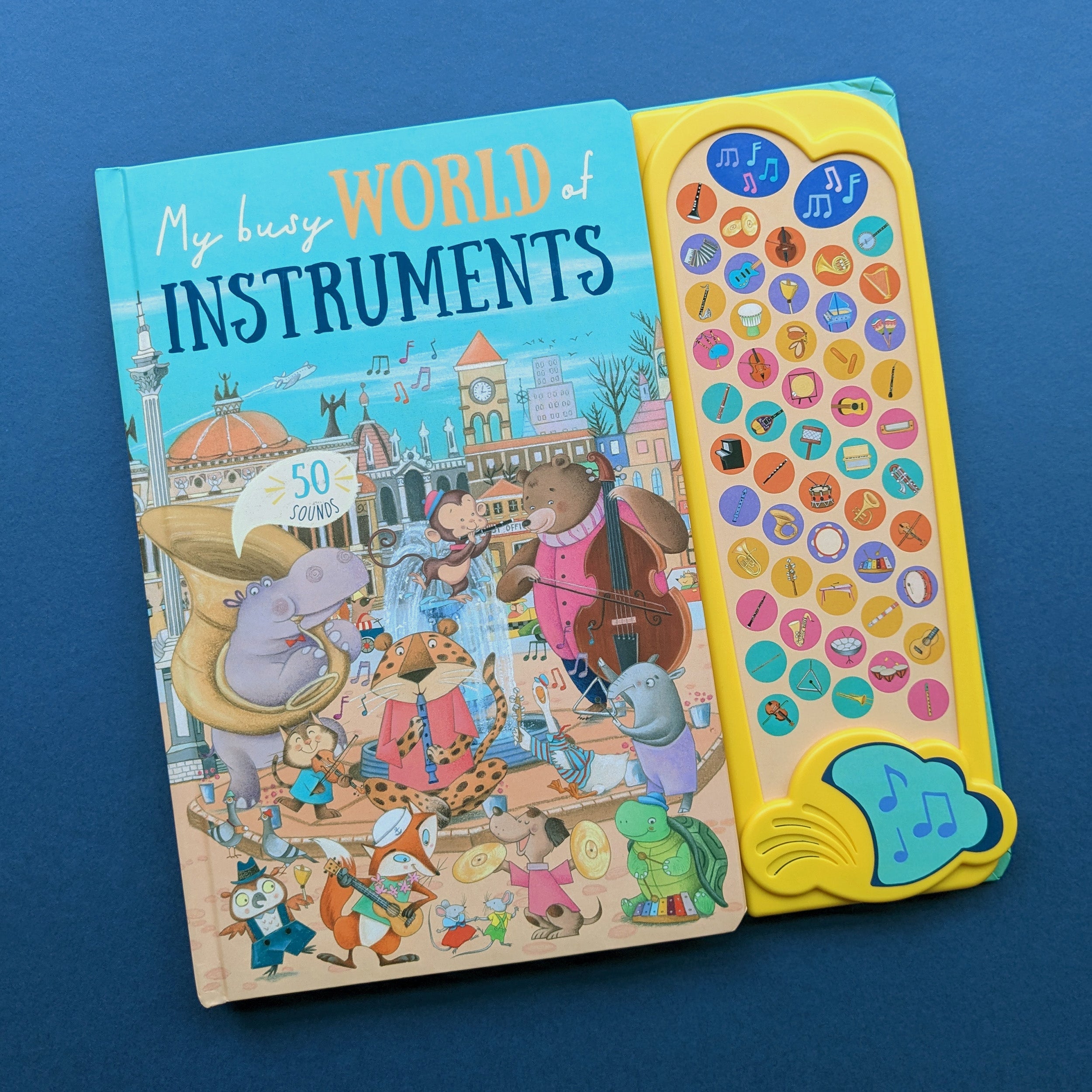 Resigilat - Carte pentru copii, NPP, My Busy World Of Instruments - Children's 50 Button Sound Book, 1+ ani