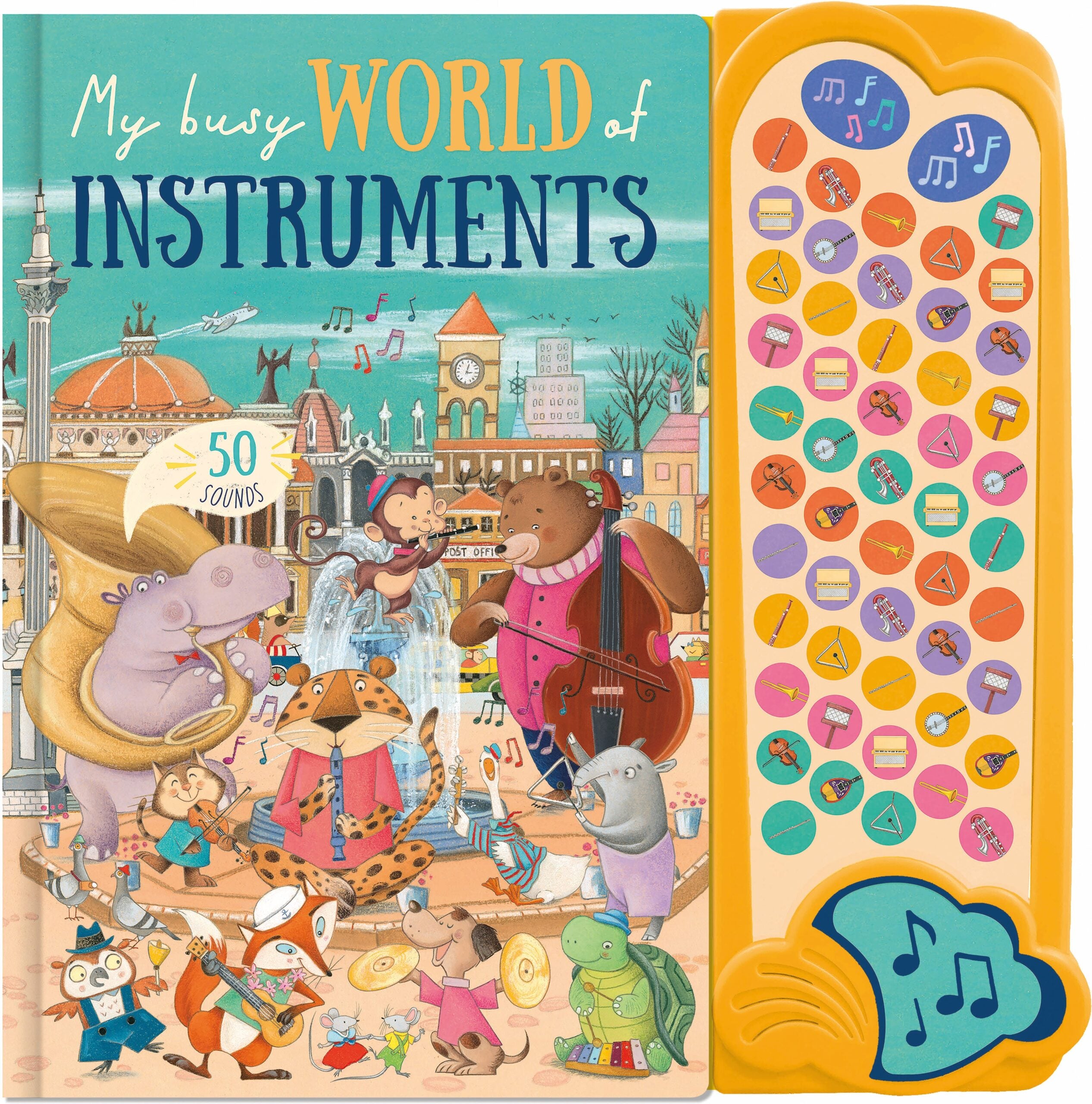 Resigilat - Carte pentru copii, NPP, My Busy World Of Instruments - Children's 50 Button Sound Book, 1+ ani