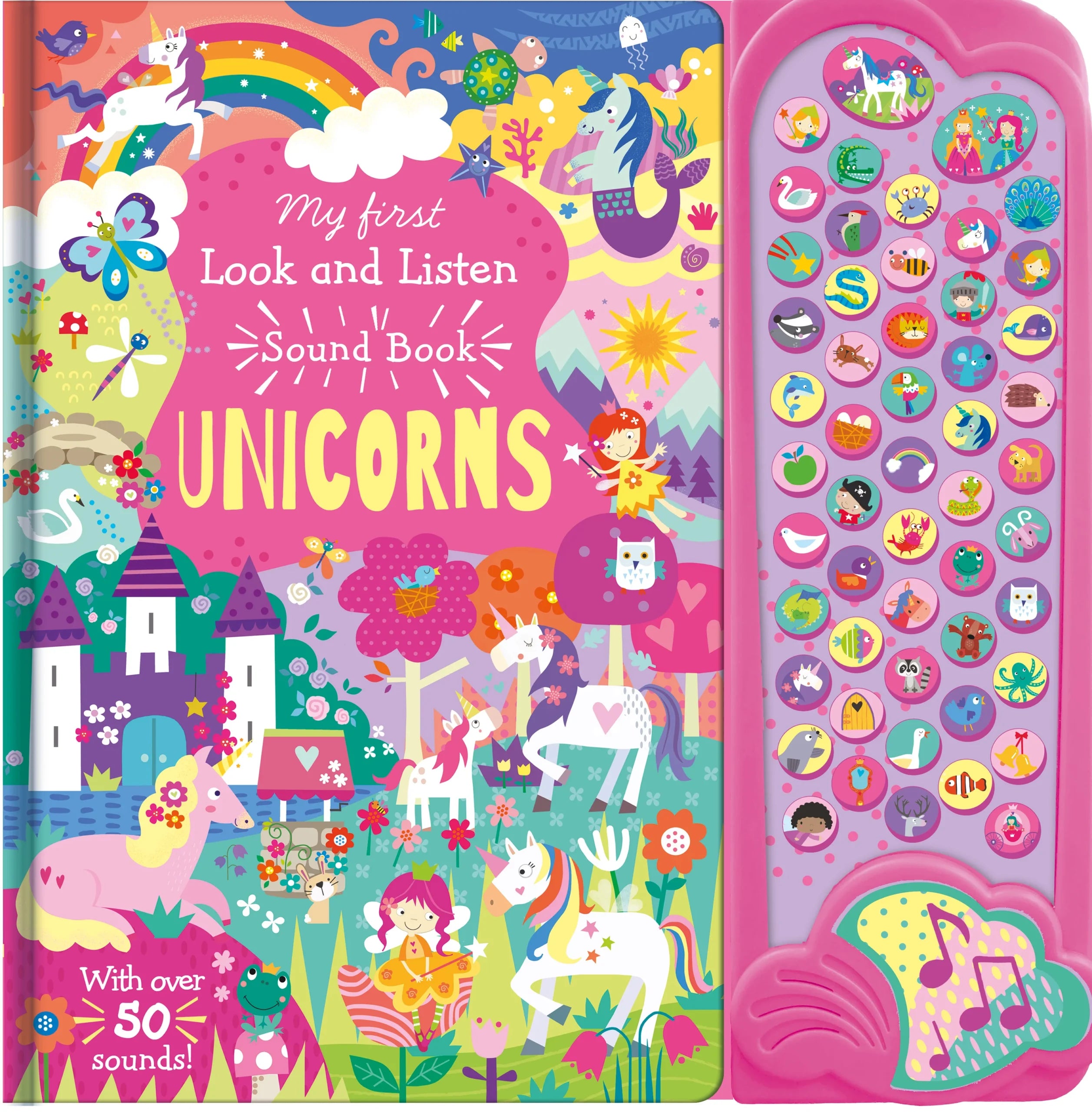 Carte pentru copii, NPP, My First Look and Listen Unicorns - Children's 50 Button Sound Book, 3+ ani