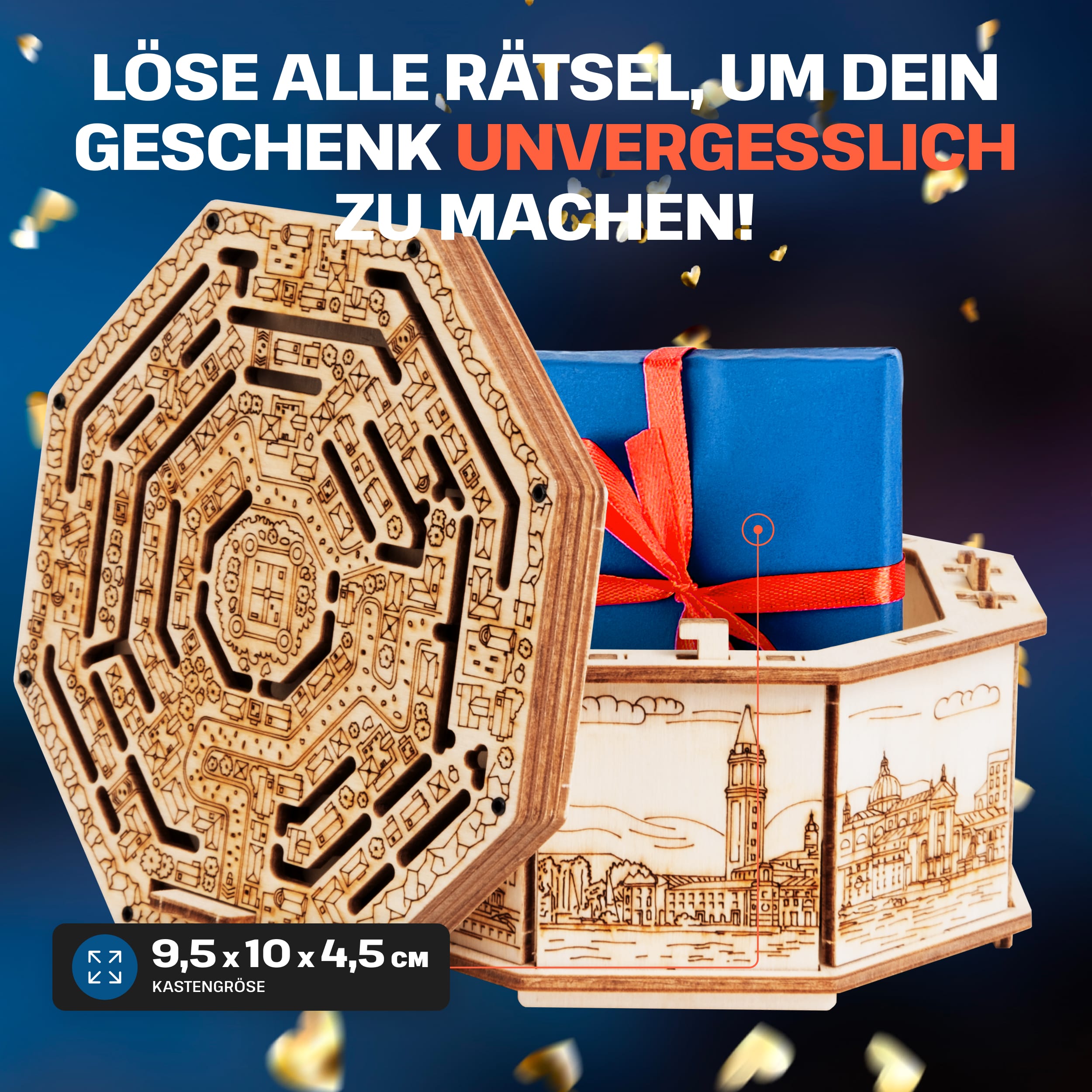 ESCAPE WELT, WOODEN SECRET BOX MAZE BOX