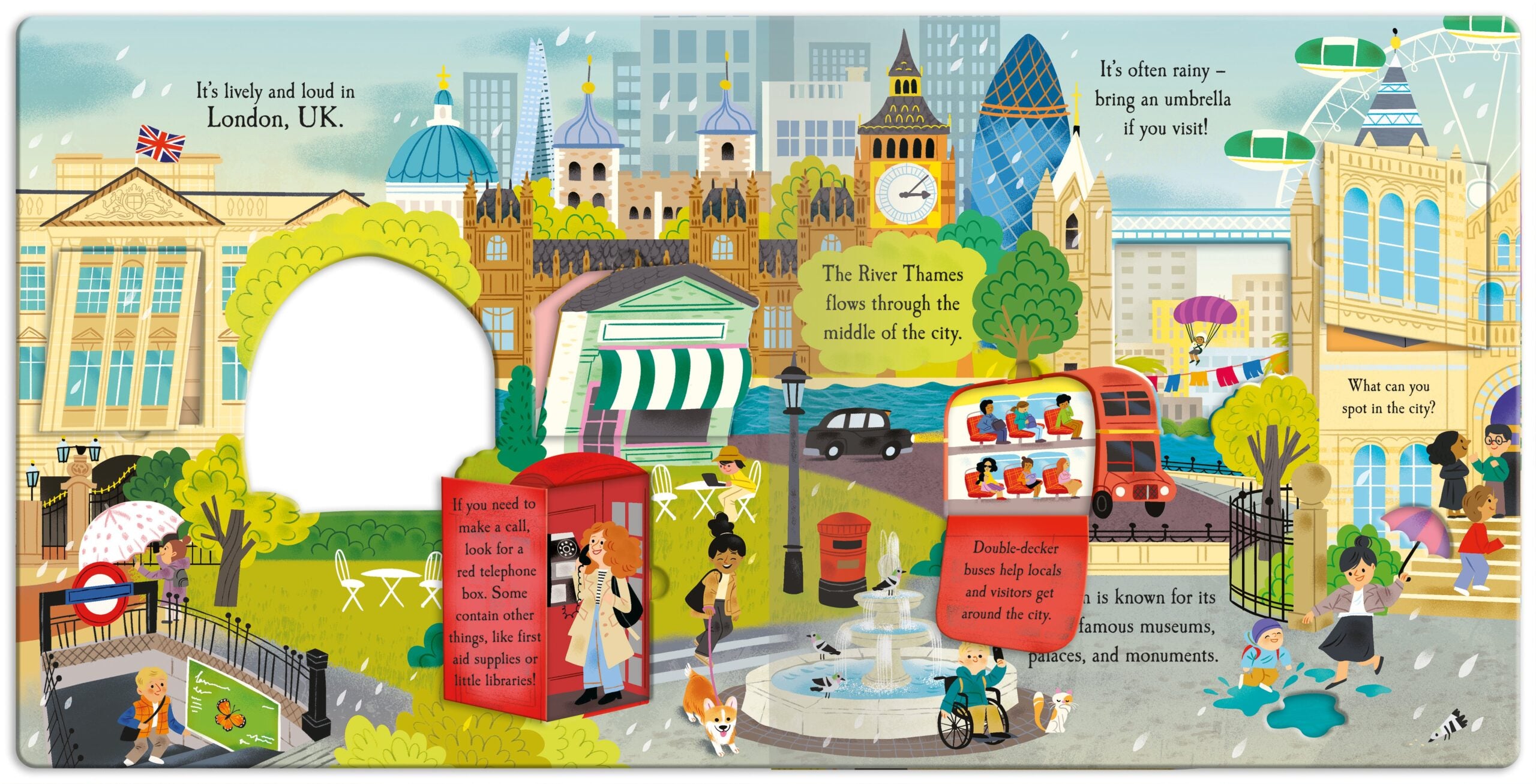 Carte pentru copii, NPP, Let's Explore The City - Children's Lift-The-Flap Book, 3+ ani