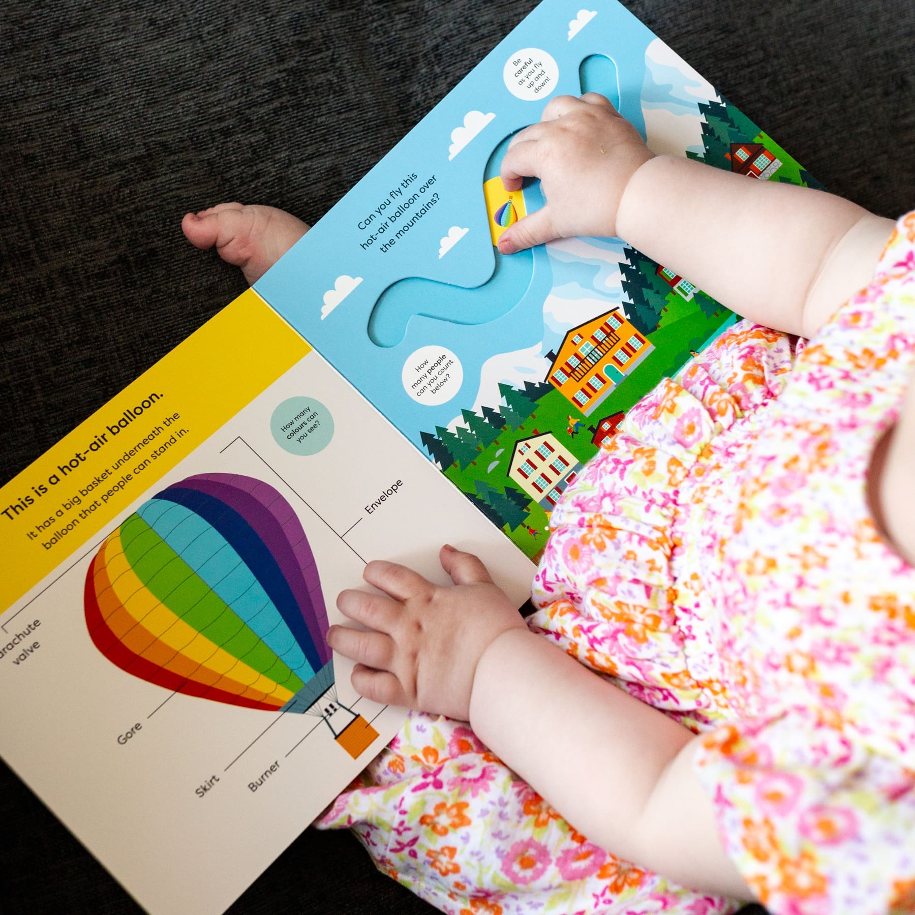 Carte senzoriala pentru copii - Make Tracks: In the Sky, Nosy Crow, + 2 ani