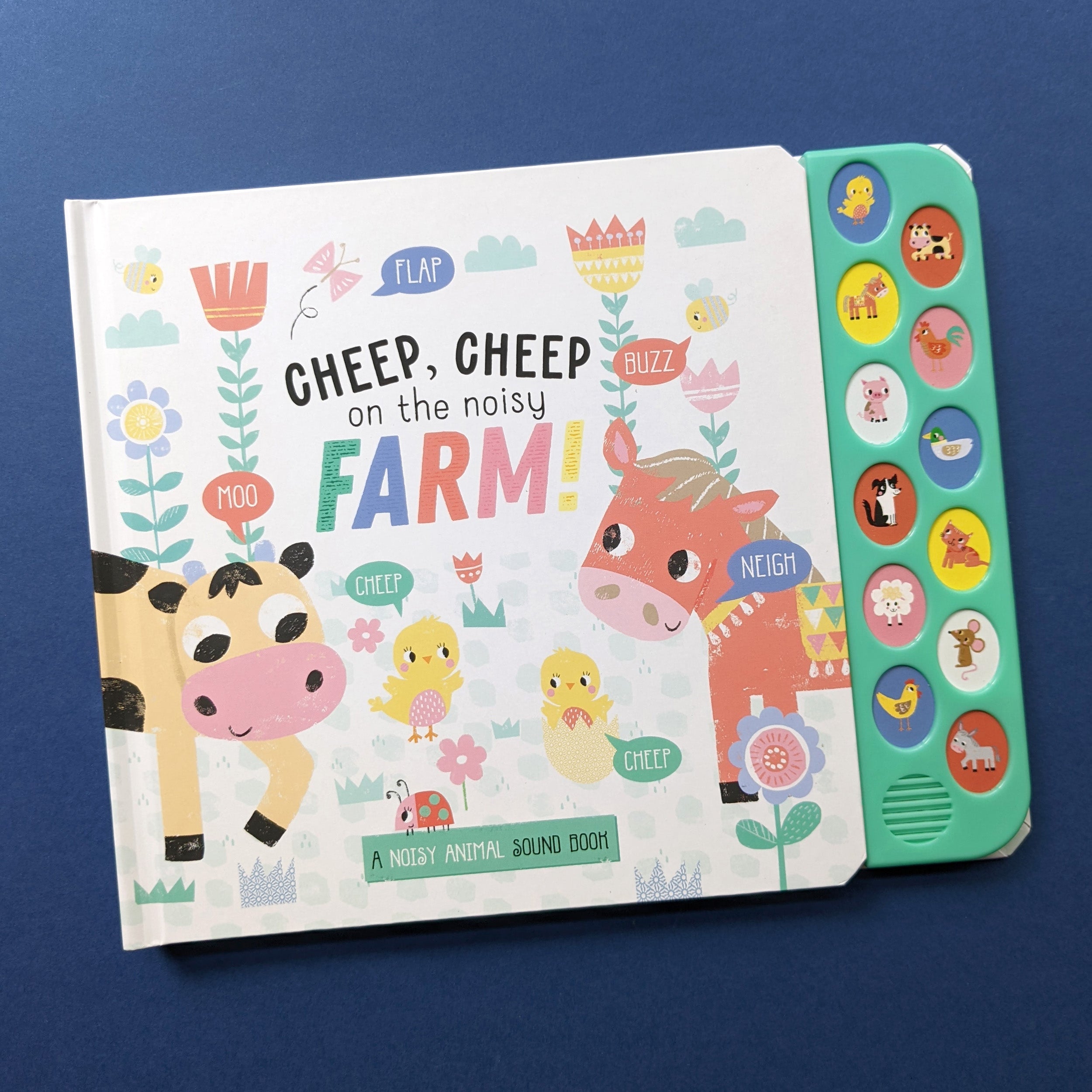 Carte pentru copii, NPP, Cheep Cheep On The Noisy Farm - Children's 12 Button Sound Book, 3+ ani