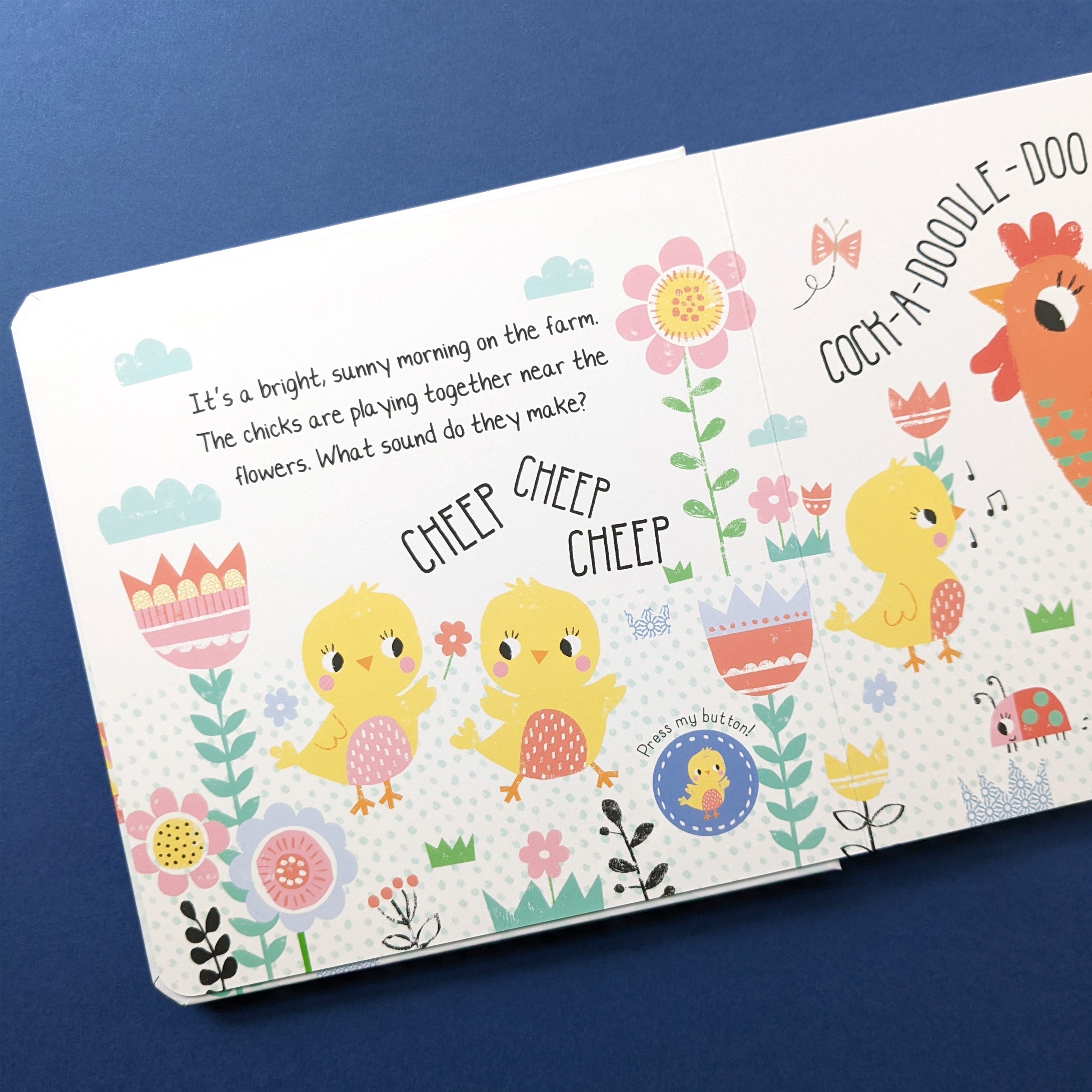 Carte pentru copii, NPP, Cheep Cheep On The Noisy Farm - Children's 12 Button Sound Book, 3+ ani
