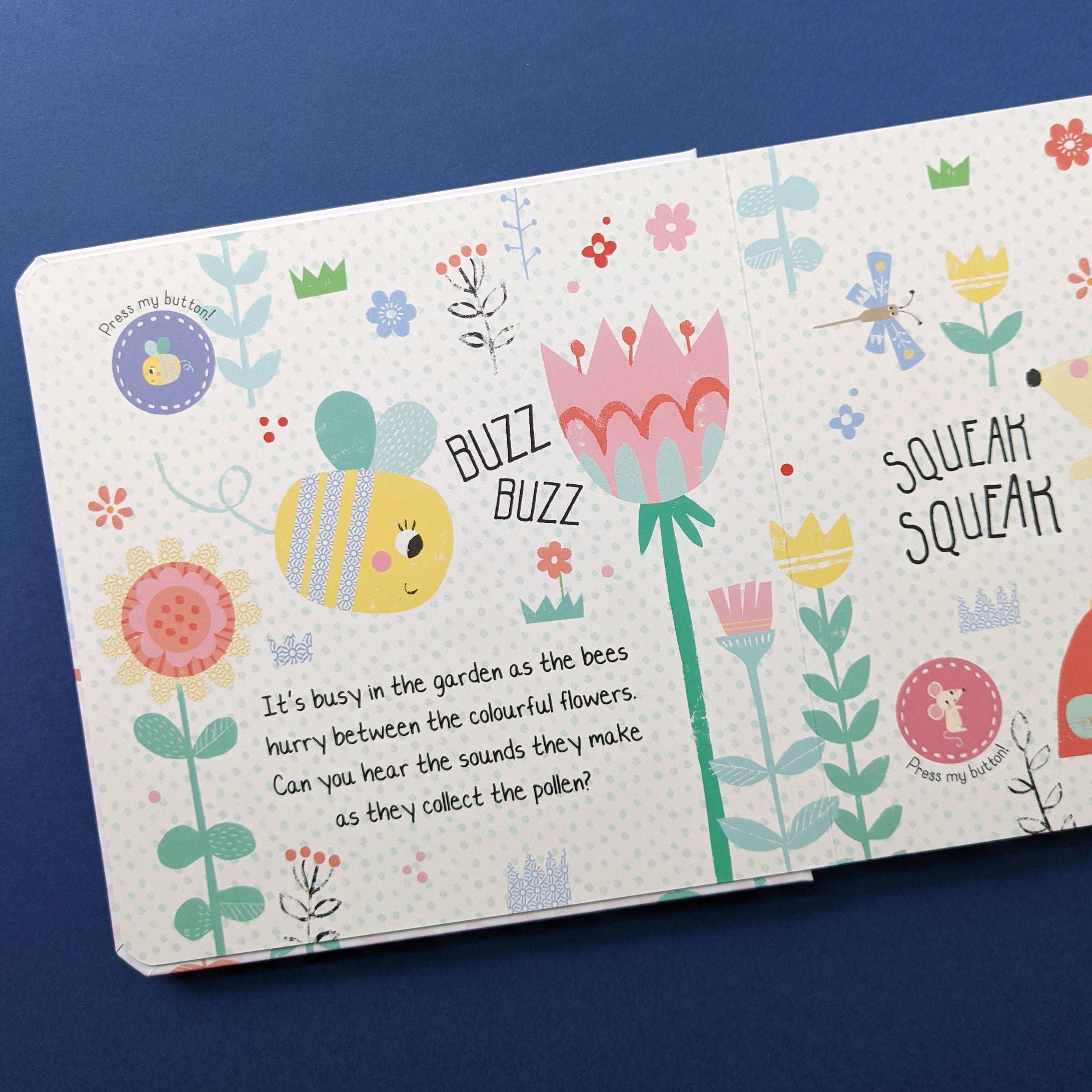 Carte pentru copii, NPP, Buzz Buzz In The Noisy Garden - Children's 12 Button Sound Book, 3+ ani