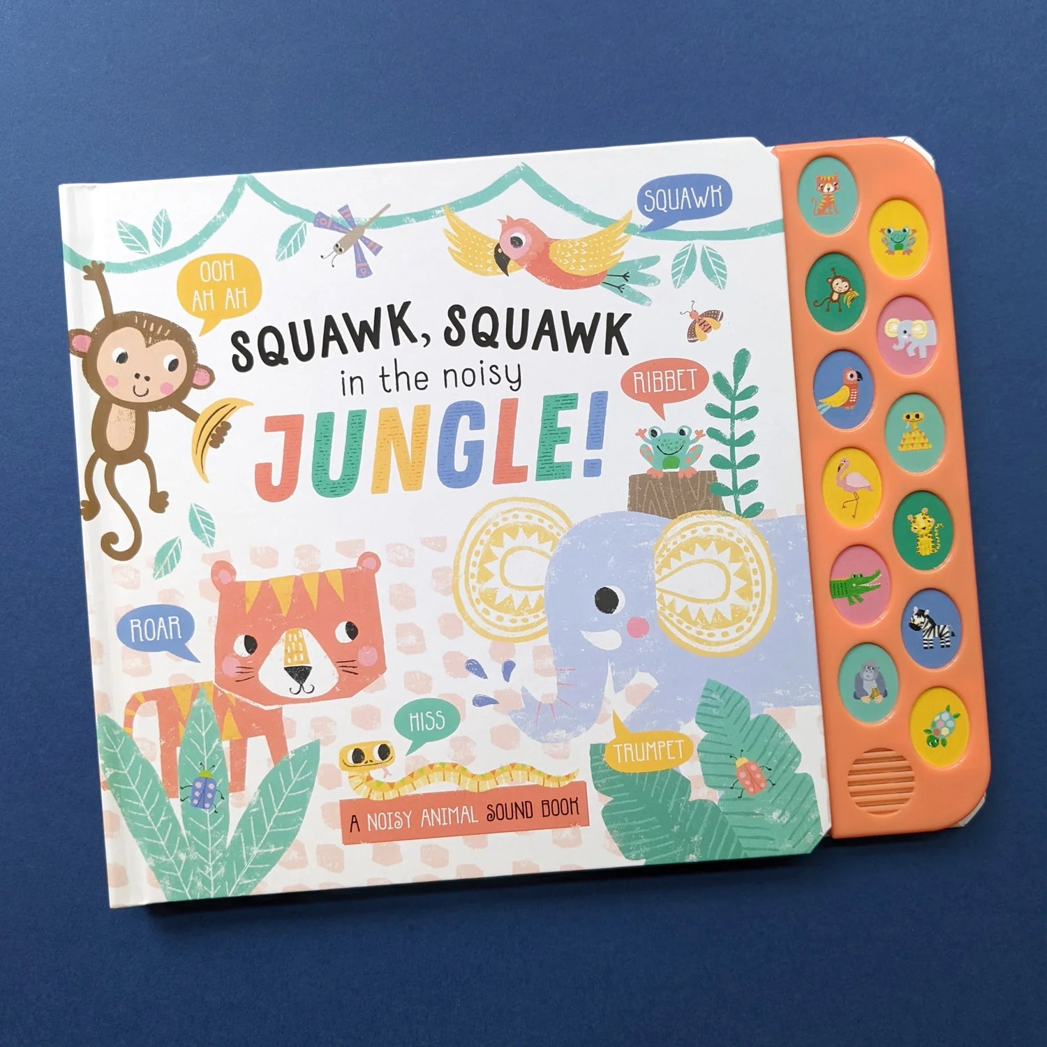 Carte pentru copii, NPP, Squawk Squawk In The Noisy Jungle - Children's 12 Button Sound Book, 3+ ani