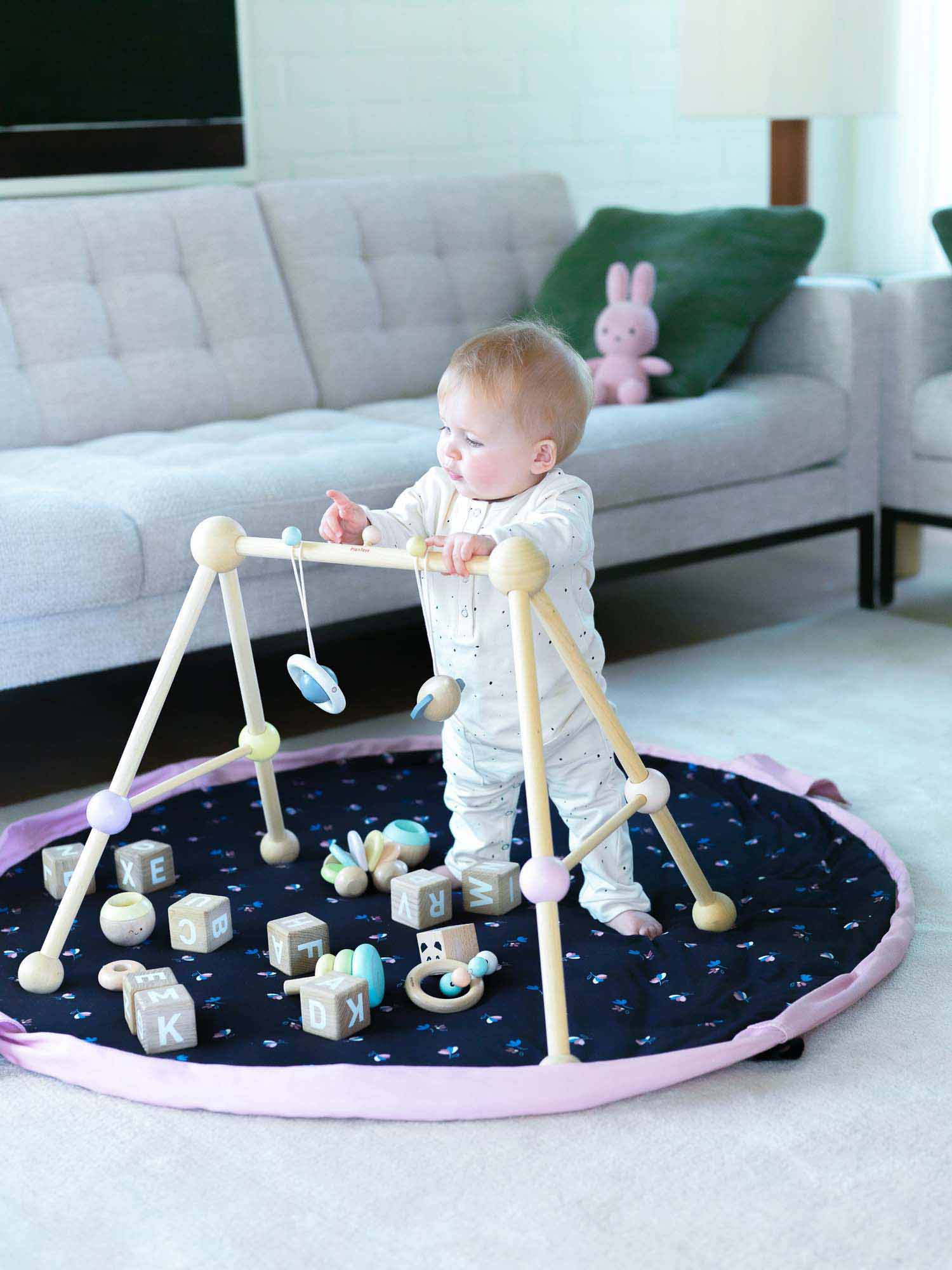 Play&GO Flowers – Saltea activitati bebe/Sac depozitare jucarii