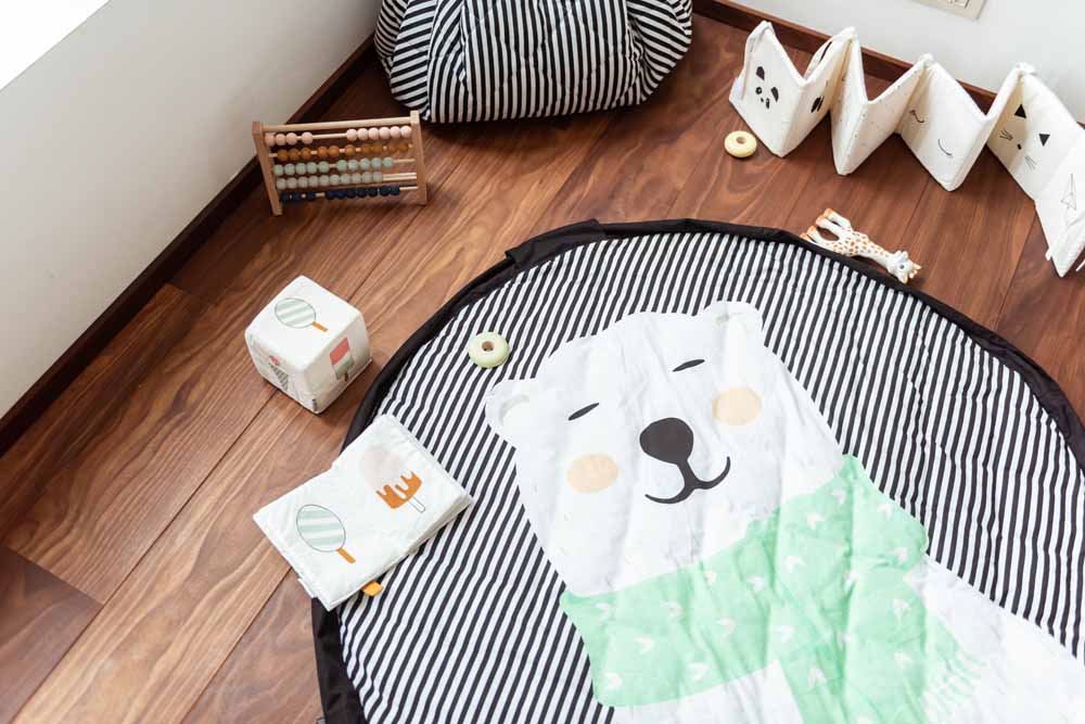 Play&GO Polar bear – Saltea activitati bebe/Sac depozitare jucarii