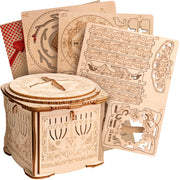 WOODEN SECRET BOX LOCK BOX (DIY KIT)
