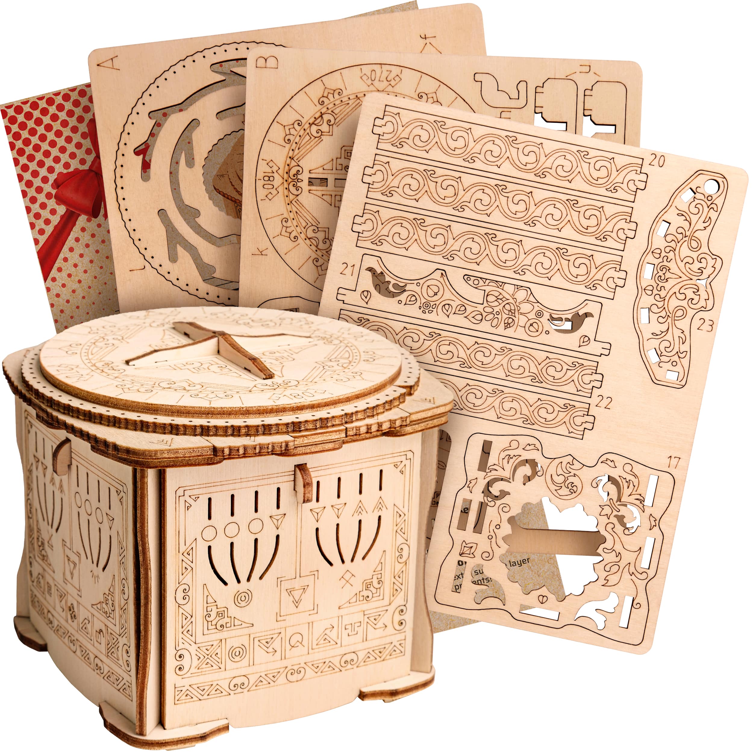 WOODEN SECRET BOX LOCK BOX (DIY KIT)