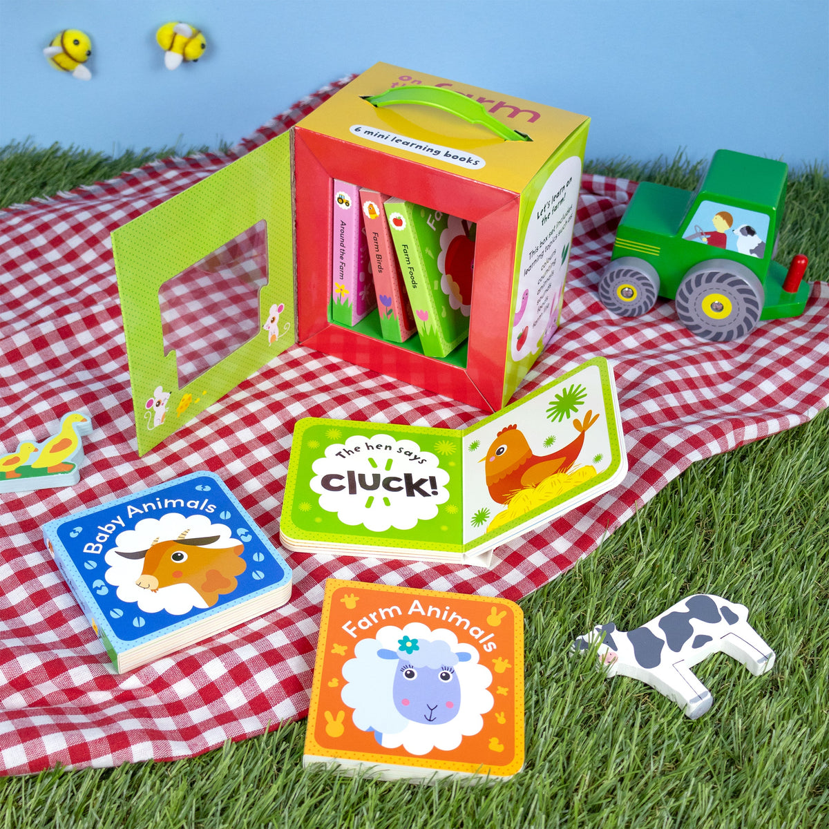 Set 6 cărți cartonate mini – La fermă (On the Farm), North Parade, 2+ ani