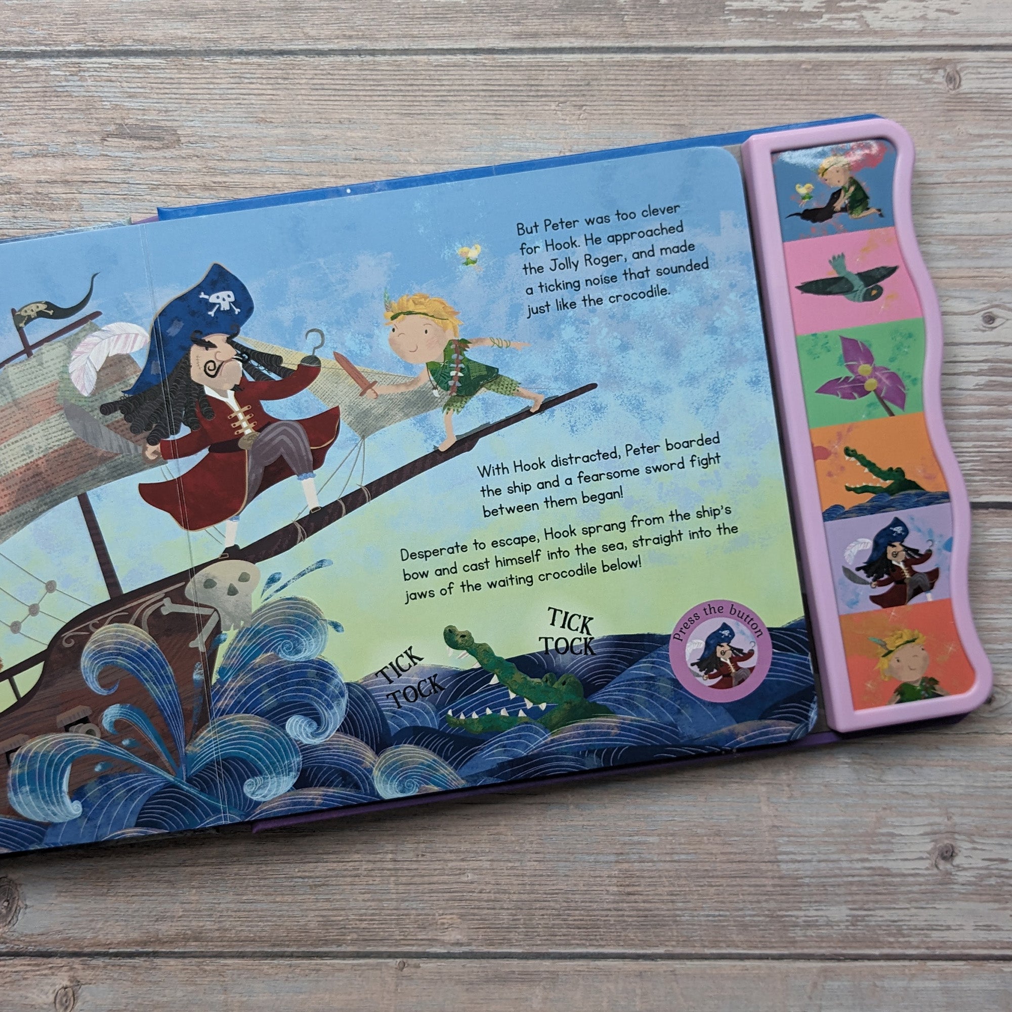 Carte pentru copii, NPP, Peter Pan Fairy Tale Sound Book - 6 Enchanting Sound Buttons To Press And Play, 3+ ani