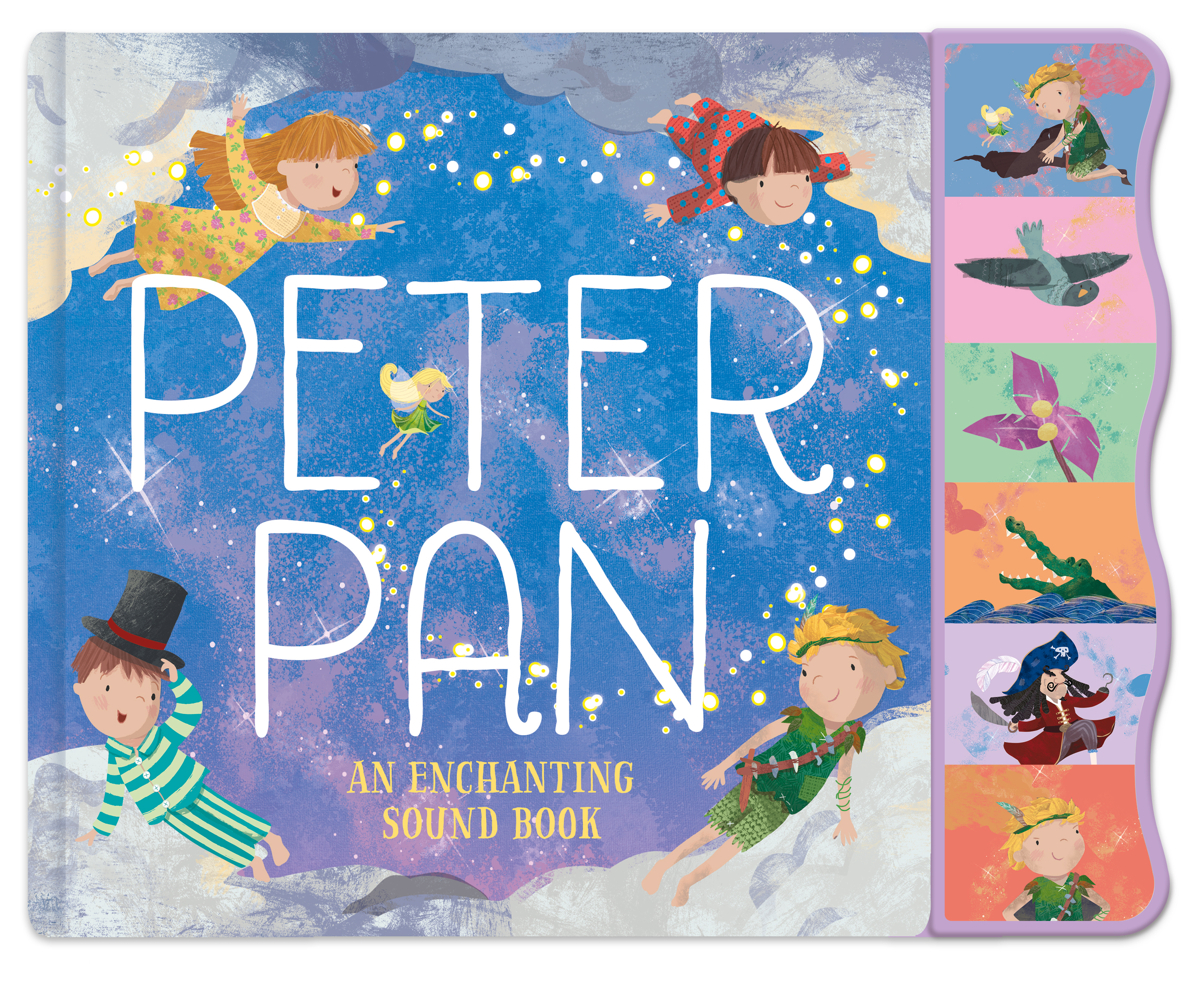 Carte pentru copii, NPP, Peter Pan Fairy Tale Sound Book - 6 Enchanting Sound Buttons To Press And Play, 3+ ani