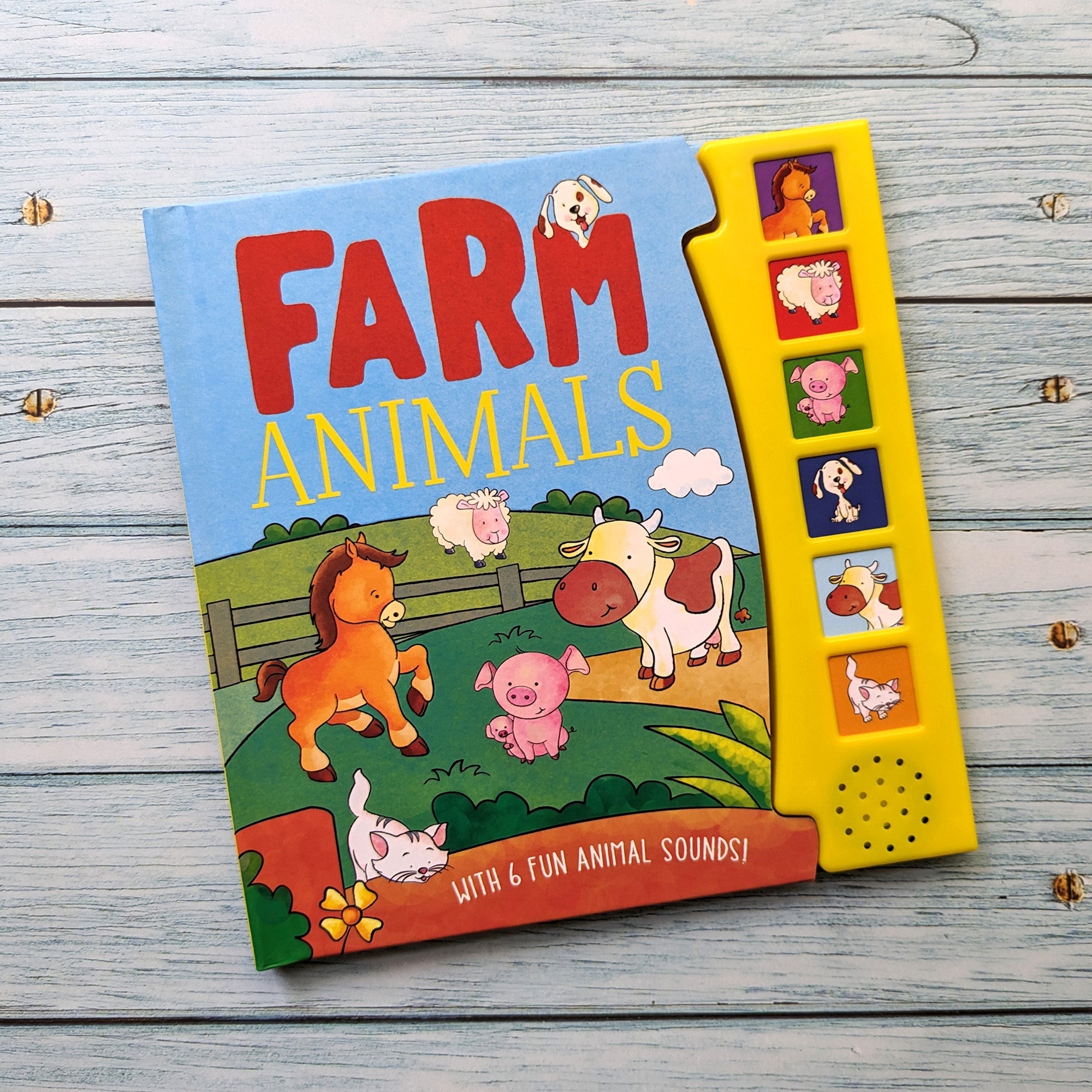 Carte pentru copii, NPP, Farm Animals,  Children's 6 Button Sound Book, 3+ ani