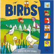 Carte pentru copii, NPP, Birds, Children's 6 Button Sound Book, 1+ ani