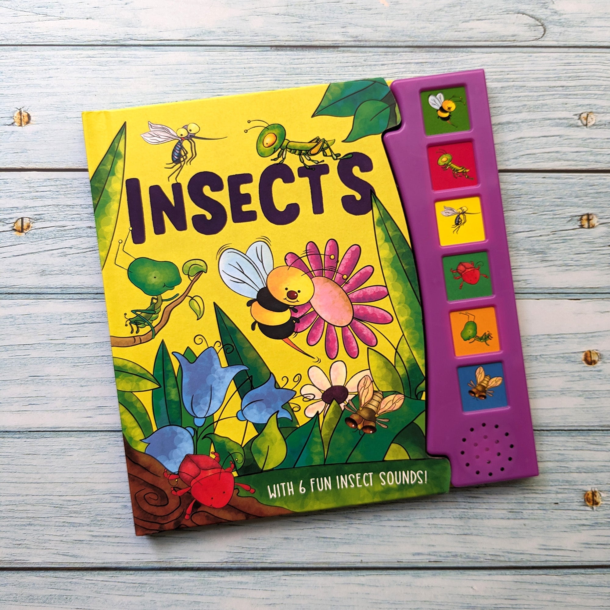 Carte pentru copii, NPP, Insects, Children's 6 Button Sound Book, 3+ ani