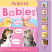 Carte pentru copii, NPP, Animal Babies , Children's 6 Button Sound Book, 0+ ani