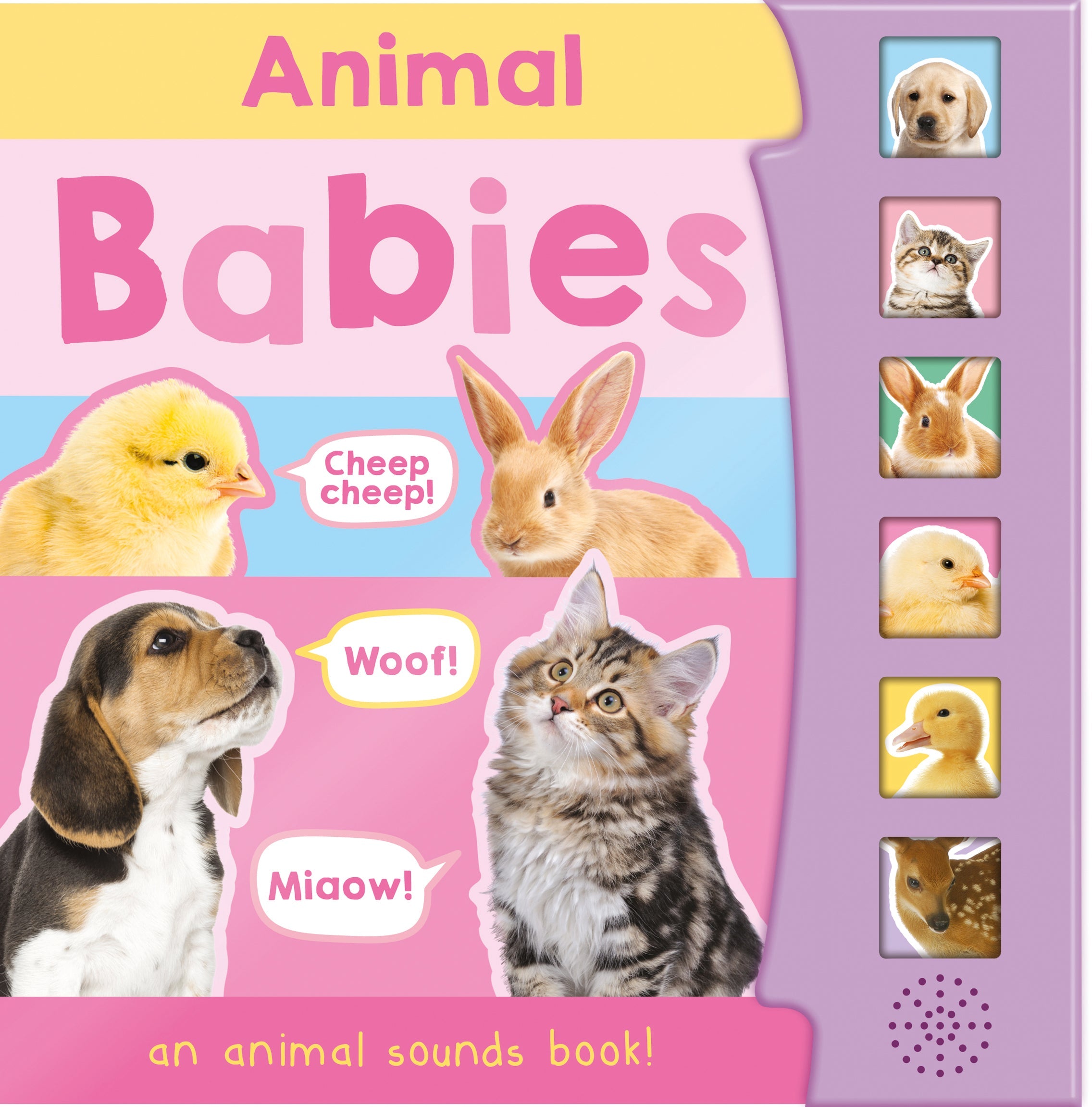 Carte pentru copii, NPP, Animal Babies , Children's 6 Button Sound Book, 0+ ani
