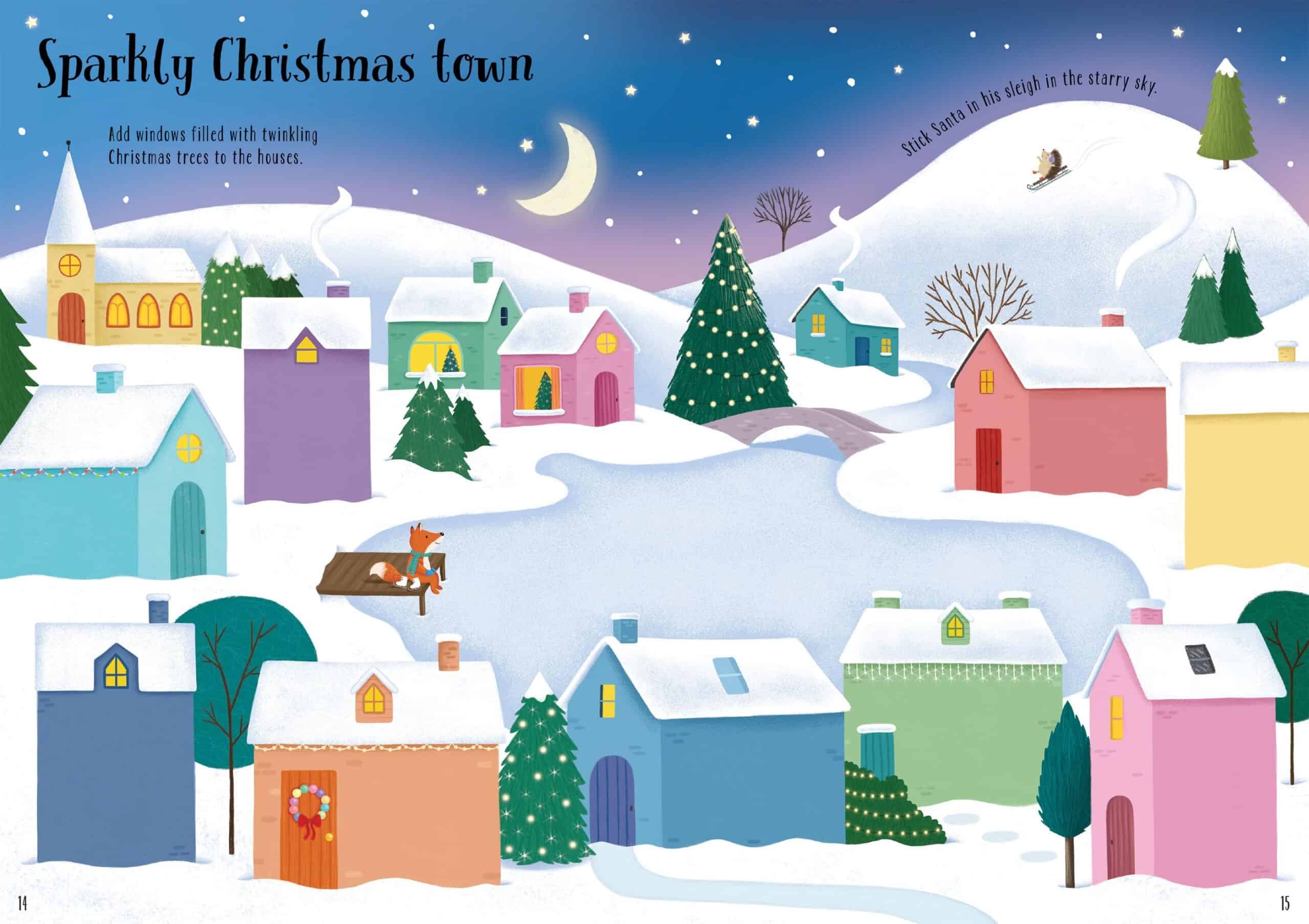SPARKLY CHRISTMAS TREES STICKER BOOK 3